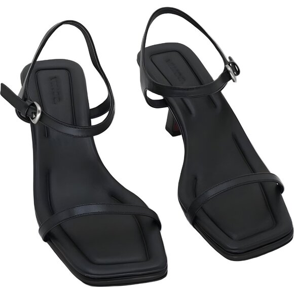 Vince Shoes - Vince Coco Leather Heeled Sandals Black Womens Dress Strappy US 8.5 EU 39